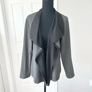 Tavora Grey  Waterfall Open Front Cardigan Made in Canada